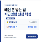 지급명령 신청 비용 및 서류 작성방법
