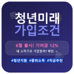 청년미래적금 가입조건