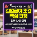 실업급여 조건
