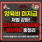 양육비 미지급 처벌방법